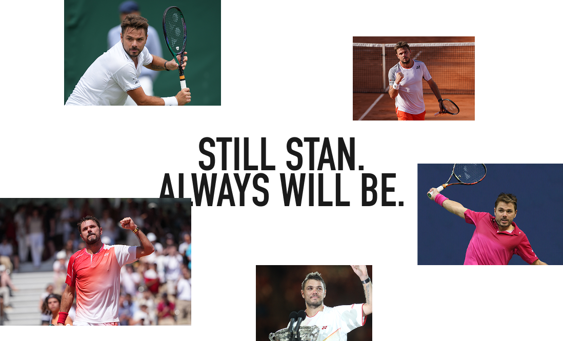 Still Stan. Always will be. — a collage of Stan Wawrinka career moments