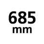 685mm