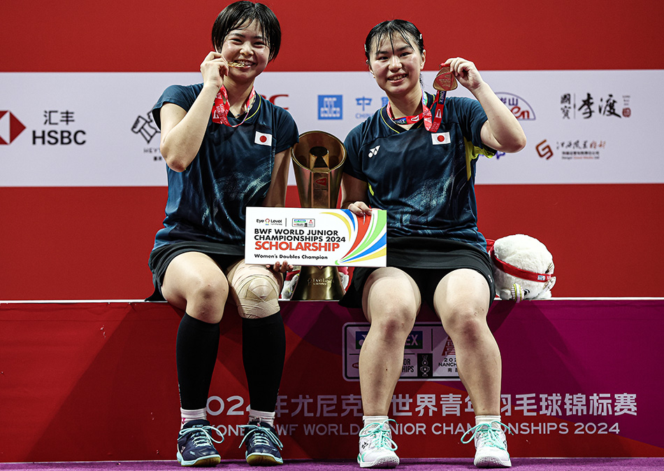 日本ペアが女子ダブルスを2年連続で制す 世界ジュニア選手権大会2024