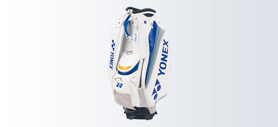 YONEX ゴルフキャディバッグ ホワイト/ブルー PRODUCTS ゴルフ ゴルフバッグ 製品一覧 | ヨネックス(YONEX)