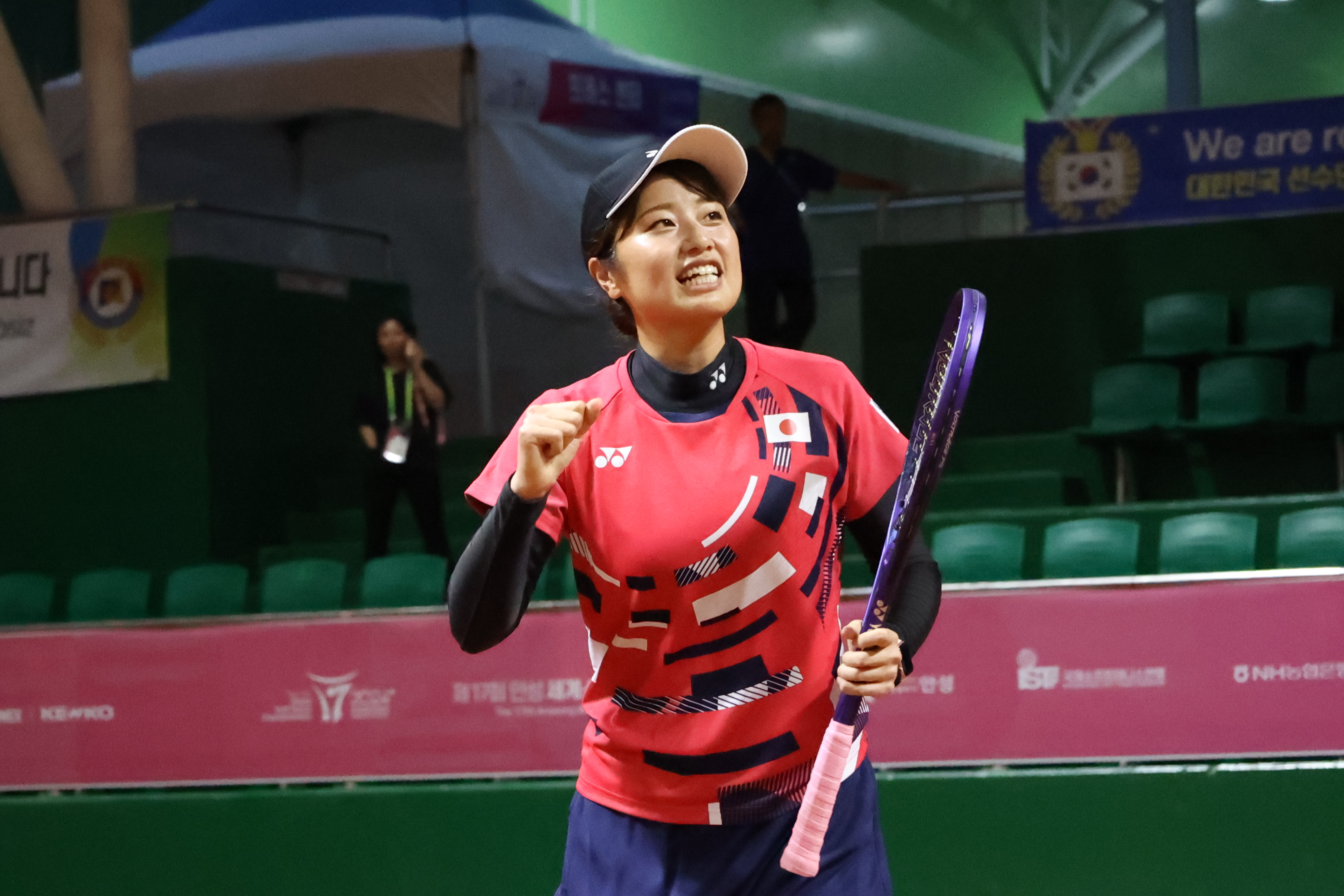 ワイルドカードで出場したチームヨネックスの吉田澪奈