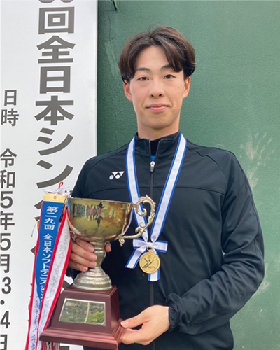 上松俊貴（NTT西日本）が連覇達成！！第30回全日本シングルスソフトテニス選手権大会