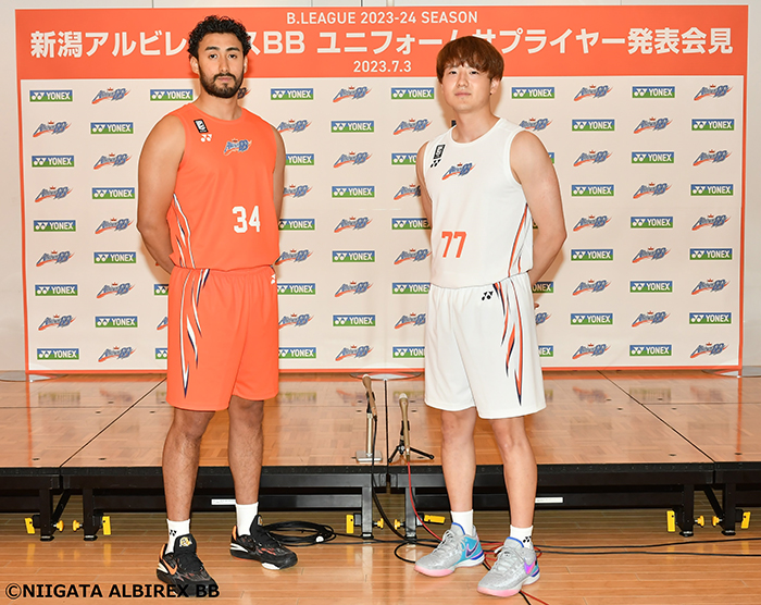 B.LEAGUE所属・新潟アルビレックスBBと2023-24シーズン オフィシャルユニフォームサプライヤー契約締結