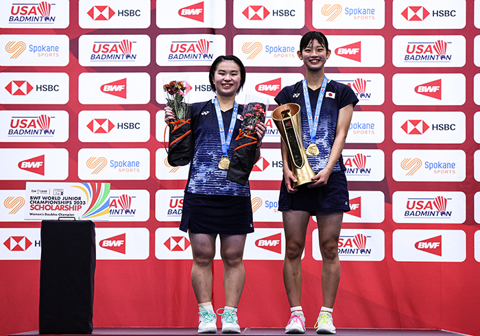 女子ダブルスで日本人選手が7年ぶり優勝 ヨネックスはオフィシャルサプライヤーとして大会をサポート 世界ジュニア選手権大会2023