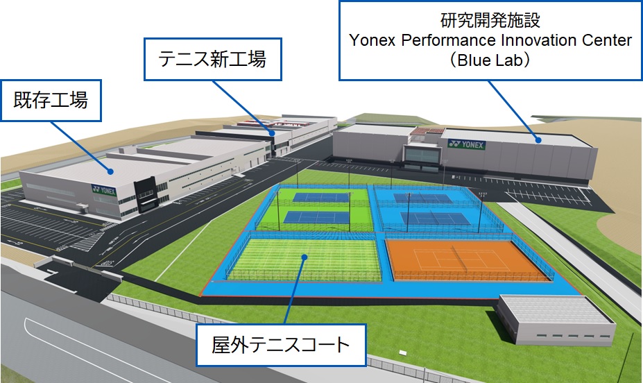 新潟県長岡市の開発製造拠点を拡張 テニスラケットの生産体制強化に