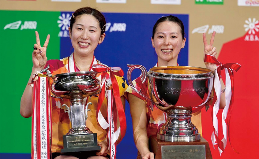 櫻本絢子＆宮浦玲奈ペアが日本一に。日本A代表の貫録を見せた！ 全日本