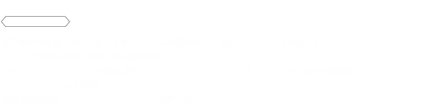 空気抵抗を極限まで減らす新設計コンパクトフレーム